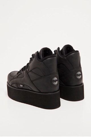 Baskets montantes plateformes 1300-6 - Vegan - Noir