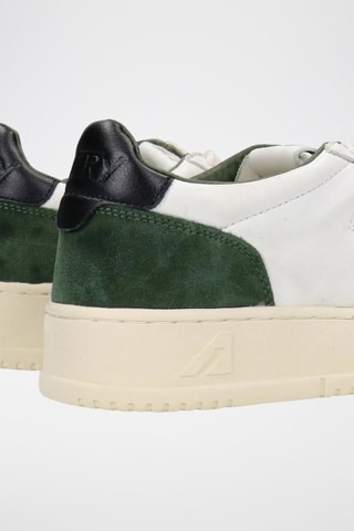 Baskets en cuir Medalist - Blanc et vert