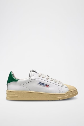 Baskets en cuir Bob Lutz - Blanc et vert
