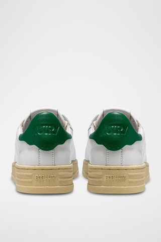 Baskets en cuir Bob Lutz - Blanc et vert