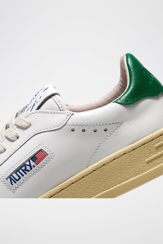 Baskets en cuir Bob Lutz - Blanc et vert