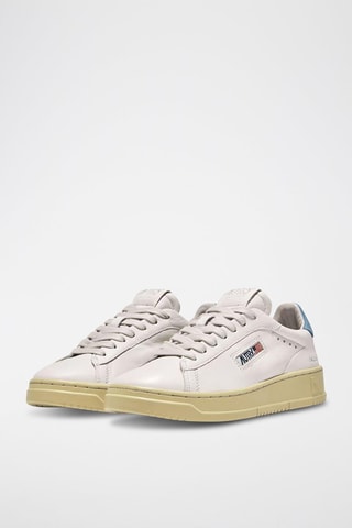 Baskets en nubuck Dallas - Blanc et bleu