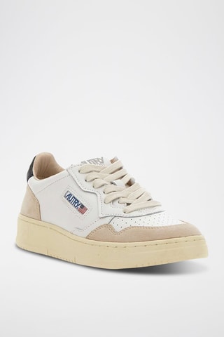 Baskets en cuir Medalist - Blanc et noir