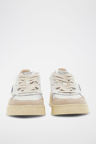 Baskets en cuir Medalist - Blanc et noir