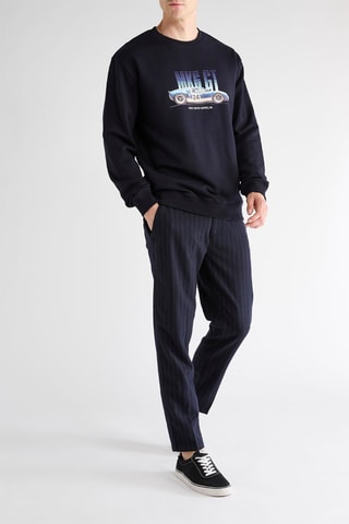 Pantalon en laine - Bleu marine