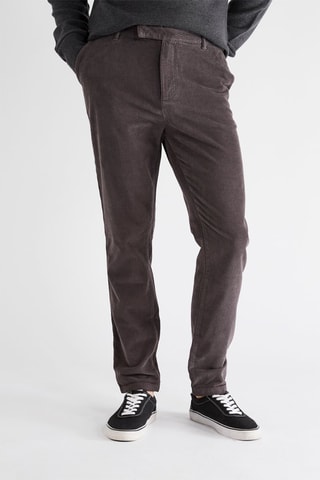 Chino en velours - Anthracite