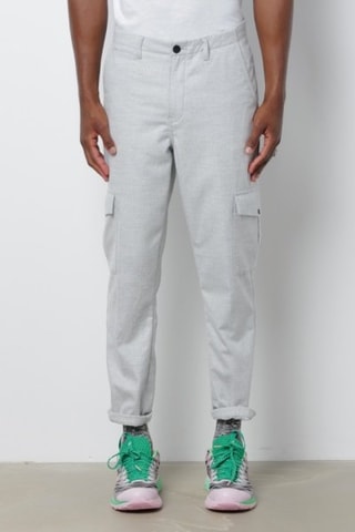 Pantalon cargo - Gris clair