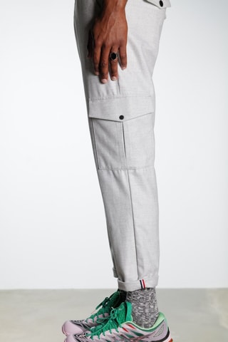 Pantalon cargo - Gris clair