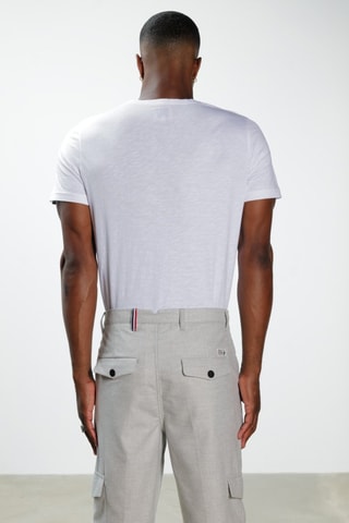 Pantalon cargo - Gris clair