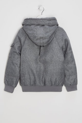 Parka à capuche - Gris chiné