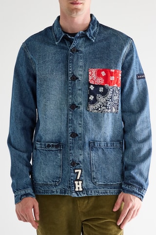 Veste en jean - Bleu marine