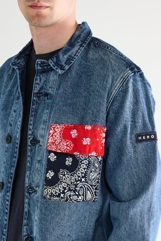 Veste en jean - Bleu marine