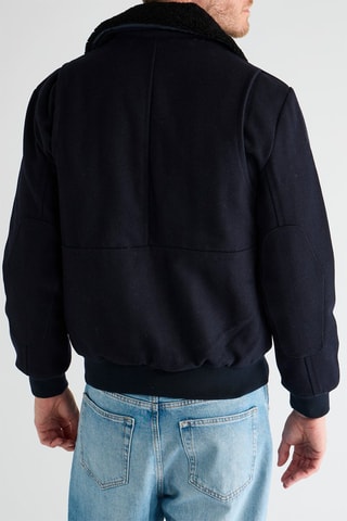 Veste en laine - Bleu marine