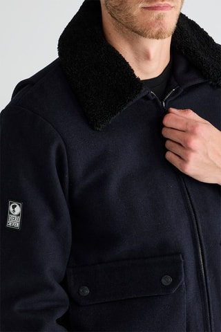 Veste en laine - Bleu marine