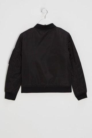 Bomber à capuche - Noir