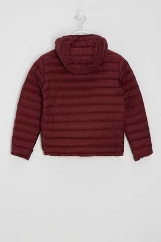 Doudoune réversible - Bordeaux et taupe