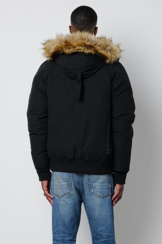 Doudoune à capuche - Noir
