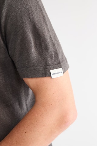 T-shirt em linho - Antracite