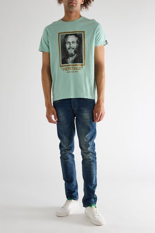 T-shirt Paul Newman Heritage American Idol - Verde-água