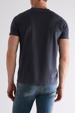 T-shirt em algodão biológico - Azul-noite