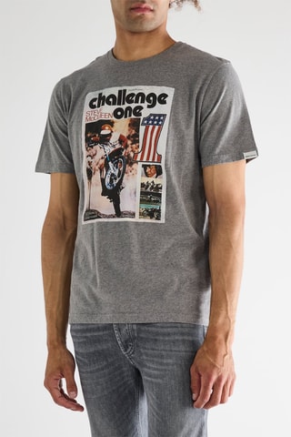 T-shirt Steve McQueen - Gris chiné