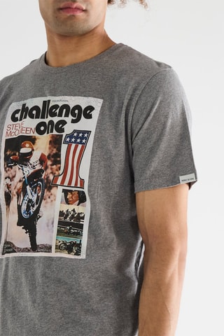 T-shirt Steve McQueen - Gris chiné