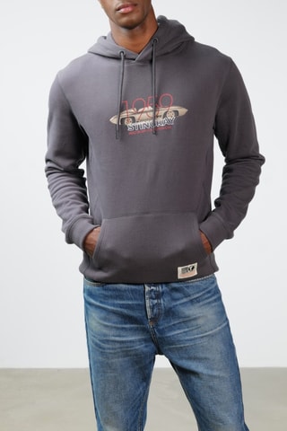 Sweat à capuche - Gris foncé