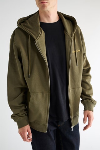 Sweat à capuche - Vert olive