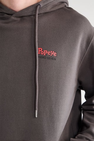 Sweat à capuche Popeye - Anthracite