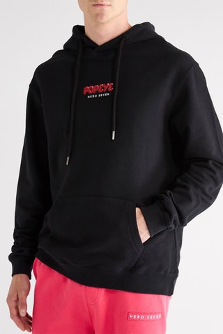 Sweat à capuche Popeye - Noir