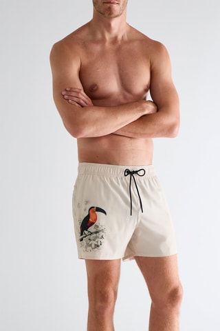 Short de bain - Ecru
