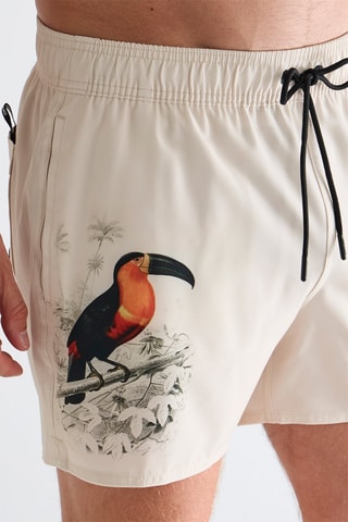 Short de bain - Ecru