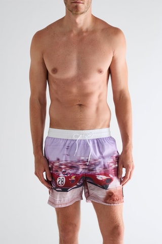 Short de bain - Mauve