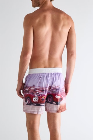 Short de bain - Mauve