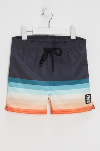 Short de bain - Gris et bleu