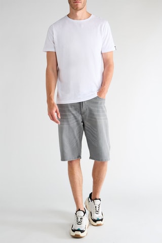 Short en jean - Gris