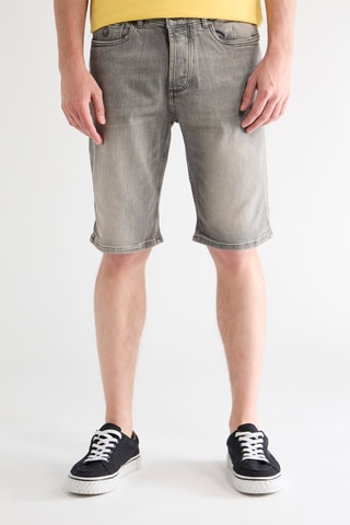 Short en jean - Gris