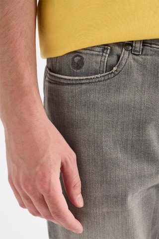Short en jean - Gris