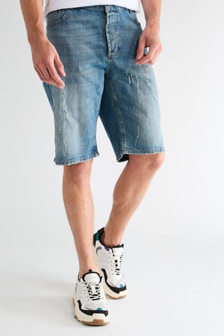 Short en jean - Bleu