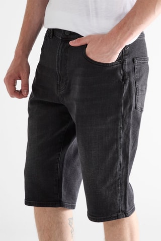 Short en jean - Noir