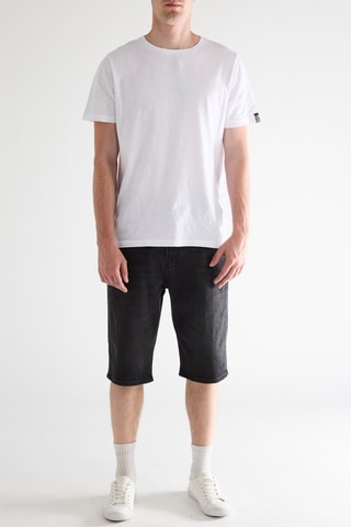 Short en jean - Noir