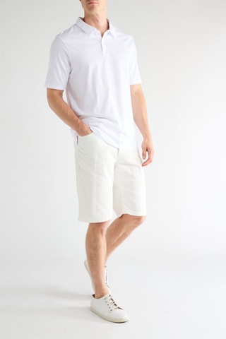 Short en jean - Blanc