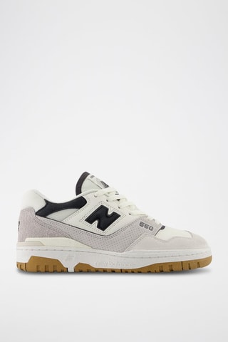 Baskets en cuir 550 - Gris et noir