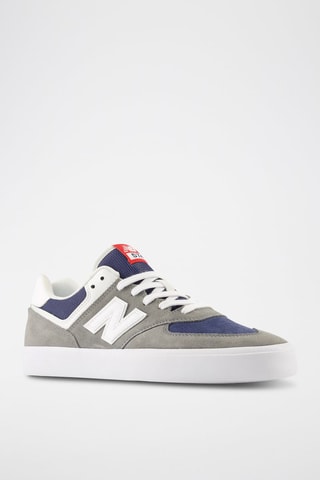 Baskets en cuir 574 - Bleu marine