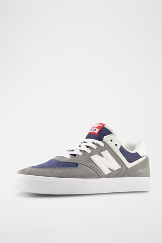 Baskets en cuir 574 - Bleu marine