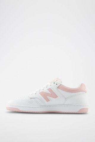 Baskets en cuir 480 - Blanc et rose