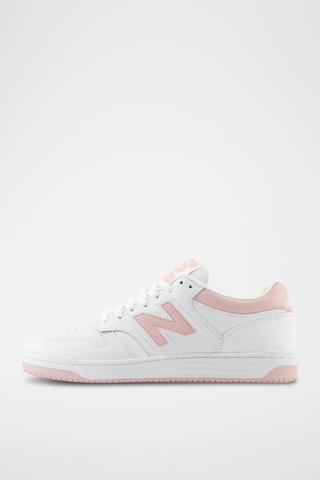 Baskets en cuir 480 - Blanc et rose