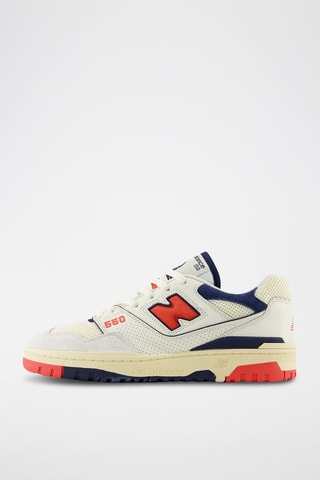 Baskets en cuir 550 - Blanc et bleu