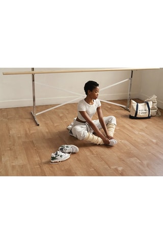 Baskets en cuir 550 - Blanc et vert