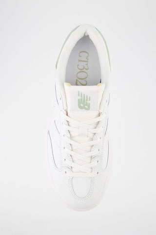 Baskets plateformes en cuir 302 - Blanc